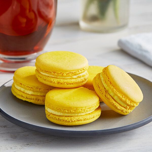 Lemon myrtle macaron
